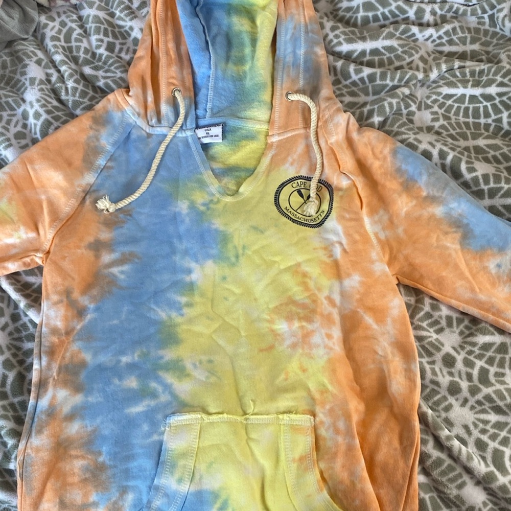 Cape cod tie die hoodie